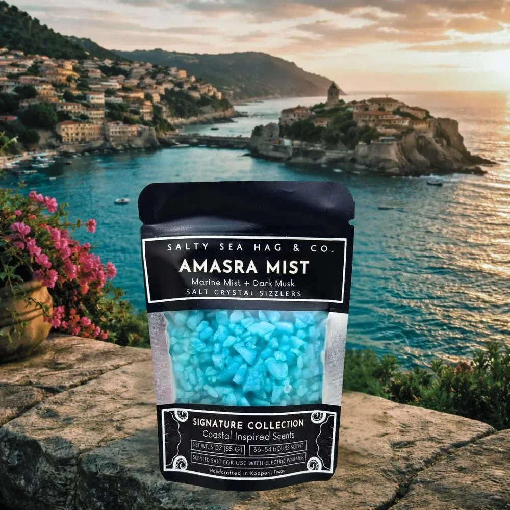 Amasra Mist Salt Crystal Sizzlers - Marine Mist + Dark Musk Scent